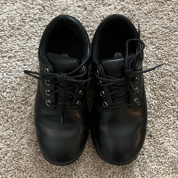 Shoes For Crews Shoes - Black Oxford Platforms